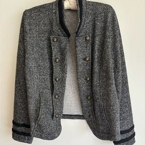 Tommy Hilfiger Military Sweater Jacket Grey